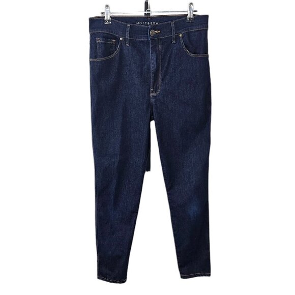 Mott & Bow Womens High Rise Skinny Grove Jeans Size 31 Stretch Denim - Picture 1 of 8